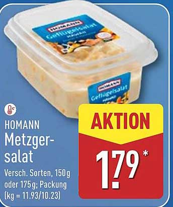 HOMANN Metzgersalat, 150g oder 175g, verschiedene Sorten