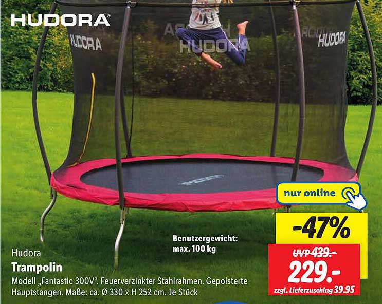 HUDORA Trampolin Modell 'Fantastic 300V'