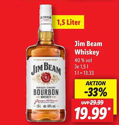 Jim Beam Whiskey 1,5 Liter