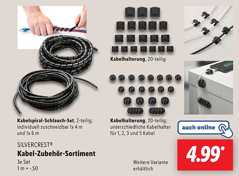 Kabel-Zubehör-Sortiment SILVERCREST®