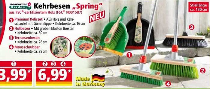 Kehrbesen „Spring“ aus FSC-zertifiziertem Holz