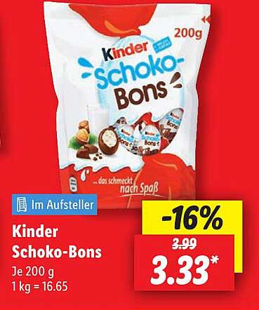 Kinder Schoko-Bons 200 g