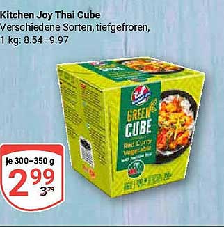 Kitchen Joy Thai Cube - Verschiedene Sorten, tiefgefroren