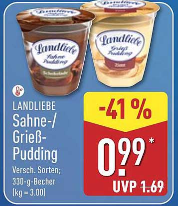 LANDLIEBE Sahne-/Grieß-Pudding