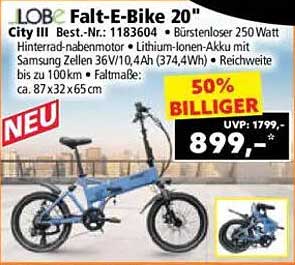 LOBE Falt-E-Bike 20" City III
