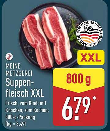 Meine Metzgerei Suppenfleisch XXL 800 g