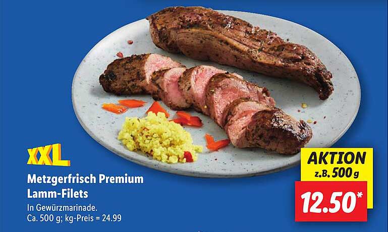 Metzgerfrisch Premium Lamm-Filets in Gewürzmariande