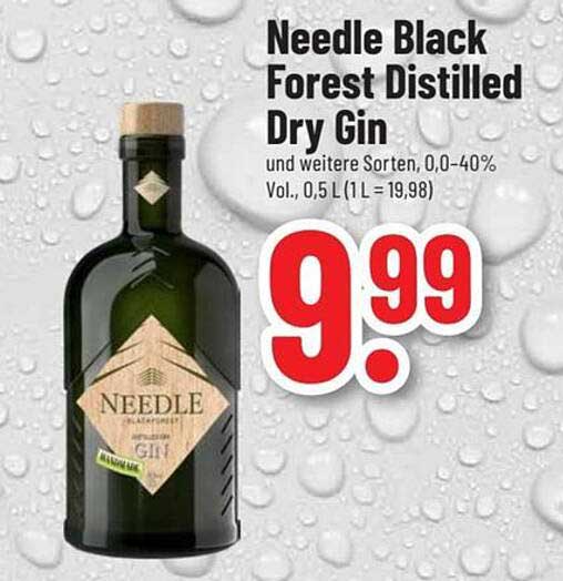 Needle Black Forest Distilled Dry Gin, 0,5 L