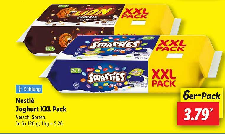 Nestlé Joghurt XXL Pack - Verschiedene Sorten