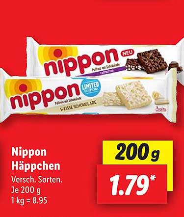Nippon Häppchen - Verschiedene Sorten, 200 g