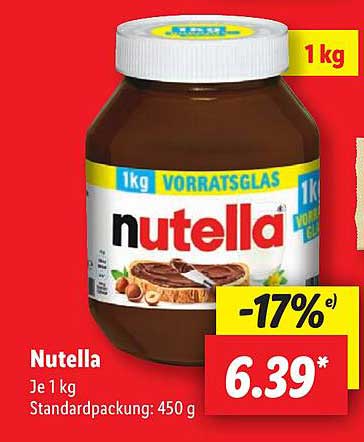 Nutella Vorratsglas 1 kg