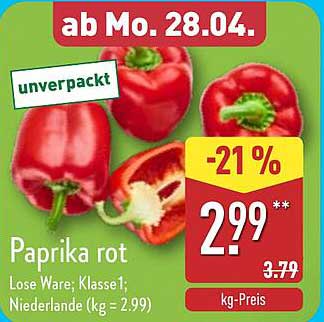 Paprika rot