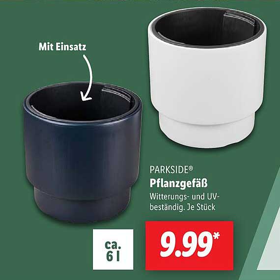 PARKSIDE® Pflanzgefäß – Witterungs- und UV-beständig