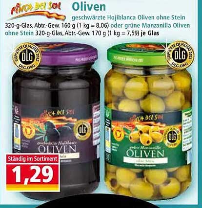 Pica del Sol Oliven ohne Stein – Hojiblanca & Manzanilla