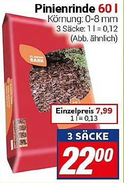 Pinienrinde 60 L – Ideal für Gartenliebhaber