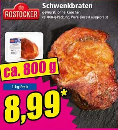 Schwenkbraten gewürzt, ohne Knochen – ca. 800 g