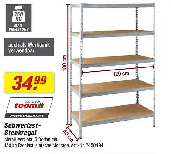 Schwerlast-Steckregal