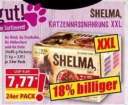 S$HELMA Katzennassnahrung XXL - 24er Pack