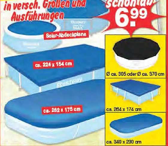Solar-Abdeckplane in verschiedenen Größen