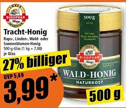Tracht-Honig - Wald-Honig von Bihophar