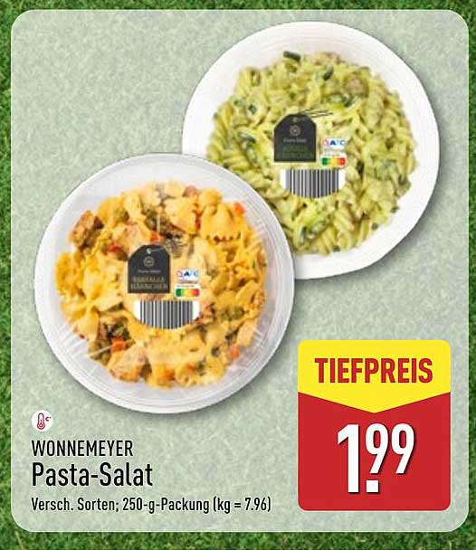 WONNEMEYER Pasta-Salat - Verschiedene Sorten; 250-g-Packung