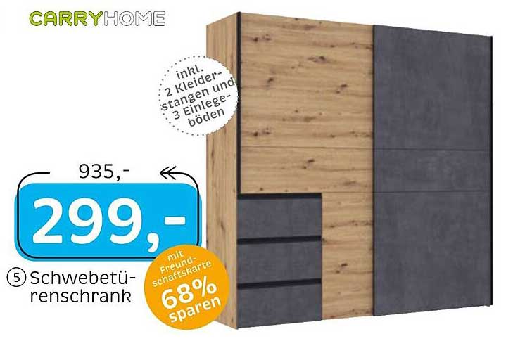 5 Schwebetürenschrank