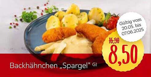 Backhähnchen "Spargel"
