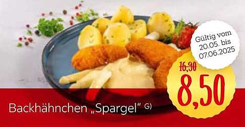Backhähnchen 'Spargel'