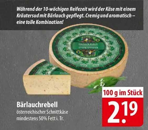 Bärlauchrebell – Österreichischer Schnittkäse