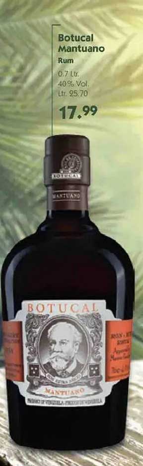 Botucal Mantuano Rum 0,7 L - 40% Vol.