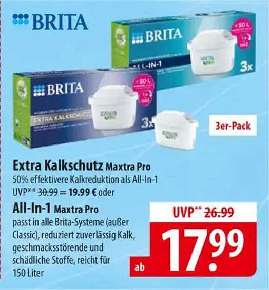 Brita Maxtra Pro Extra Kalkschutz 3er-Pack