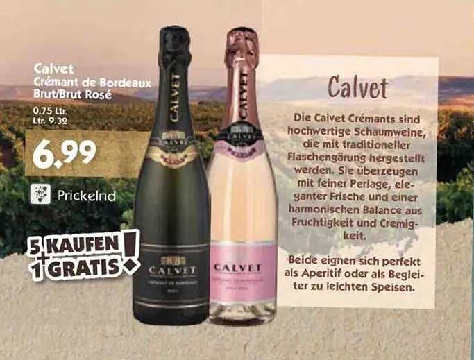Calvet Crémant de Bordeaux Brut/Brut Rosé