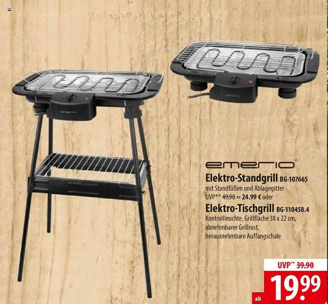 Elektro-Standgrill BG-107665 von Emerio