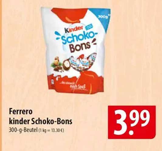 Ferrero kinder Schoko-Bons 300-g-Beutel