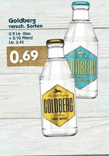 Goldberg verschiedene Sorten 0,2 L Glas