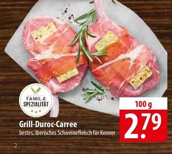 Grill-Duroc-Carree - bestes, iberisches Schweinefleisch für Kenner