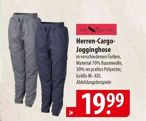 Herren-Cargo-Jogginghose in verschiedenen Farben