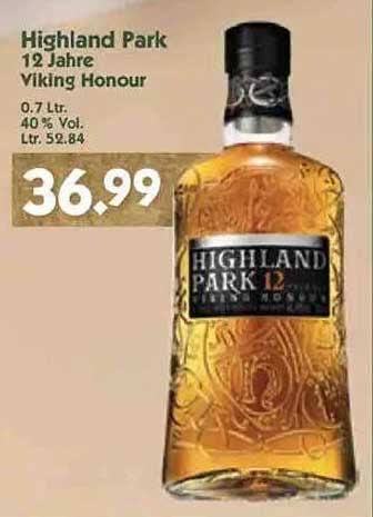 Highland Park 12 Jahre Viking Honour 0.7 Ltr.