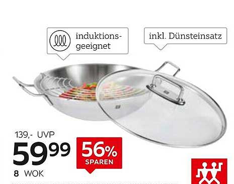 Hochwertiger Wok mit Dünstinsatz von XXXLutz