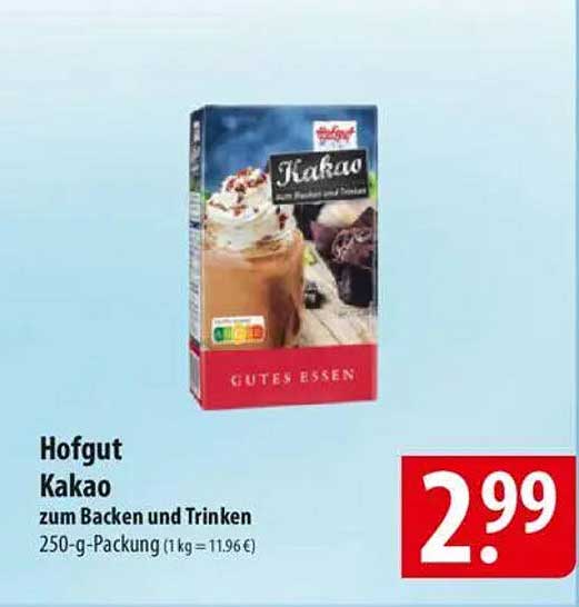 Hofgut Kakao zum Backen und Trinken - 250-g-Packung