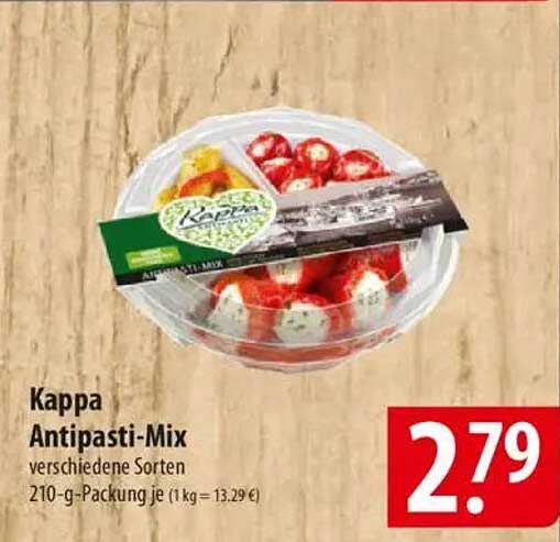 Kappa Antipasti-Mix verschiedene Sorten 210-g-Packung