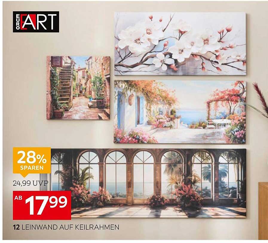 Leinwandbilder auf Keilrahmen von EUROART - ab 17,99€