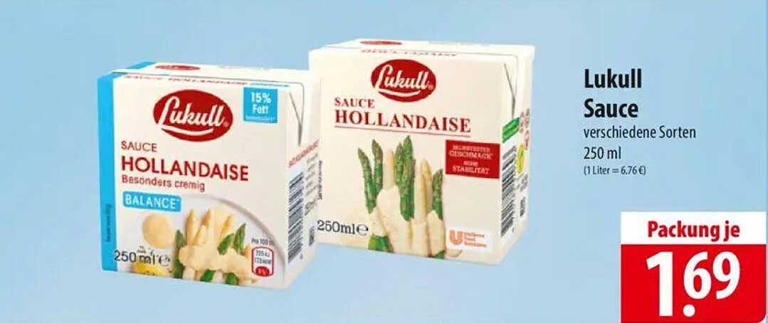 Lukull Sauce Hollandaise 250 ml