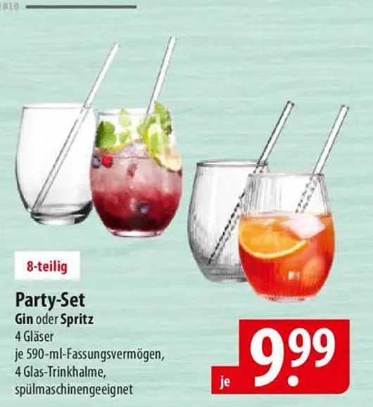 Party-Set - 8-teilig für Gin oder Spritz