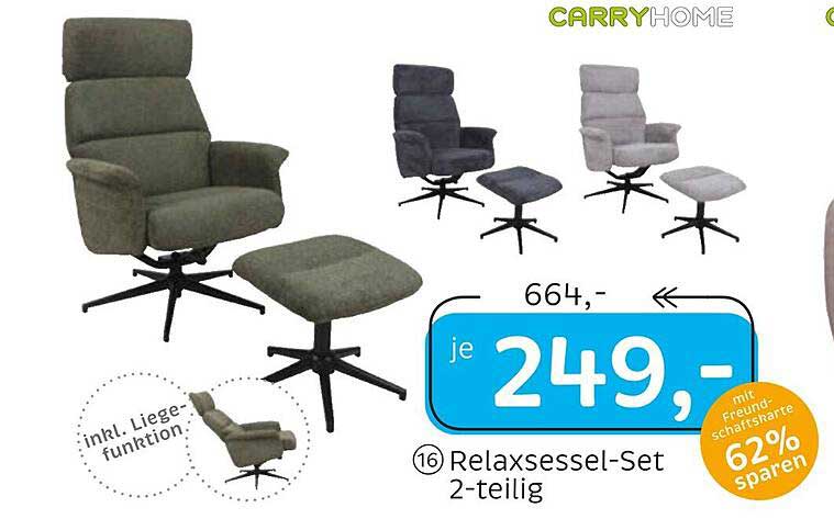 Relaxsessel-Set 2-teilig inkl. Liegefunktion
