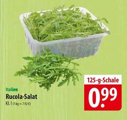 Rucola-Salat 125-g-Schale