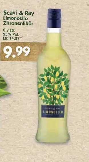 Scavi & Ray Limoncello Zitronenlikör 0,7 L