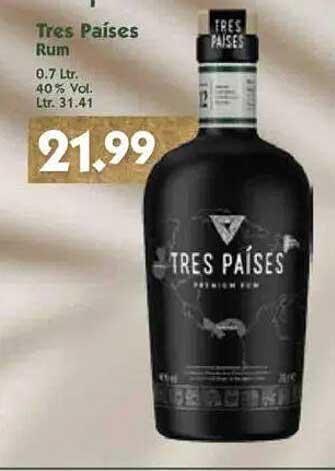 Tres Países Rum 0.7 Ltr - Premium Rum für Genießer