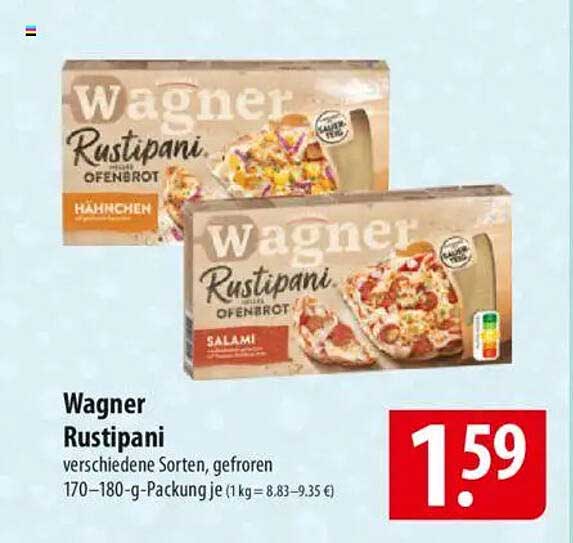 Wagner Rustipani Ofenbrot, gefroren, verschiedene Sorten