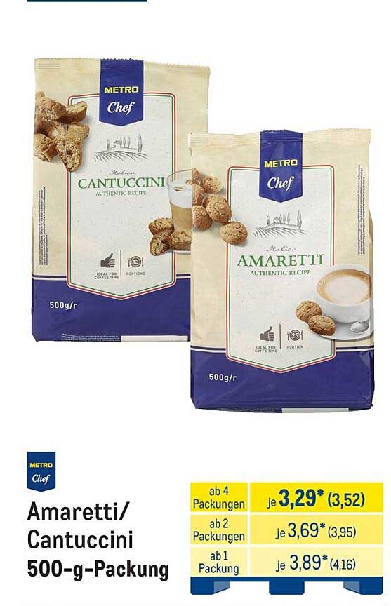 Amaretti/Cantuccini 500-g-Packung